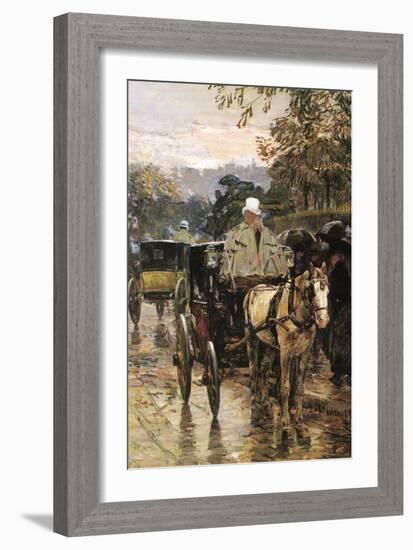 Rue Bonaparte-Childe Hassam-Framed Art Print