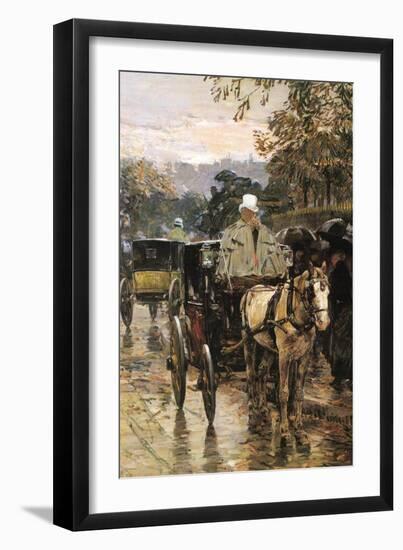 Rue Bonaparte-Childe Hassam-Framed Art Print