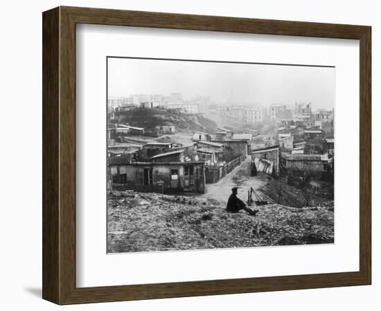 Rue Champlain, a Group of Huts, 1858-78-Charles Marville-Framed Giclee Print