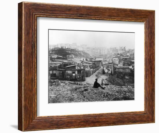 Rue Champlain, a Group of Huts, 1858-78-Charles Marville-Framed Giclee Print