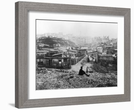 Rue Champlain, a Group of Huts, 1858-78-Charles Marville-Framed Giclee Print