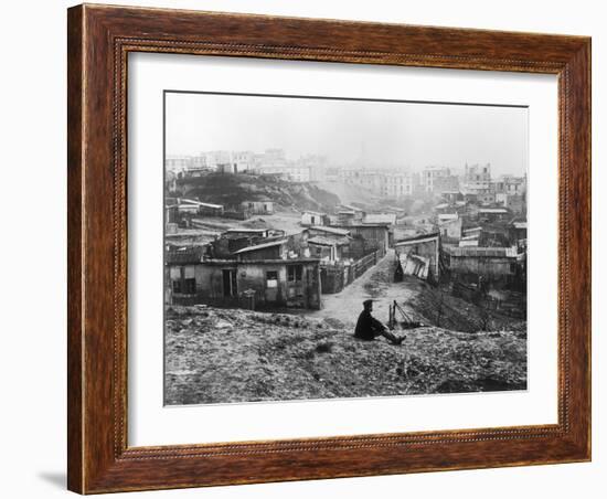 Rue Champlain, a Group of Huts, 1858-78-Charles Marville-Framed Giclee Print