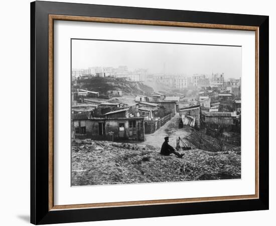 Rue Champlain, a Group of Huts, 1858-78-Charles Marville-Framed Giclee Print