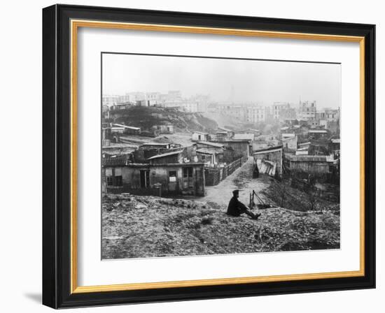 Rue Champlain, a Group of Huts, 1858-78-Charles Marville-Framed Giclee Print