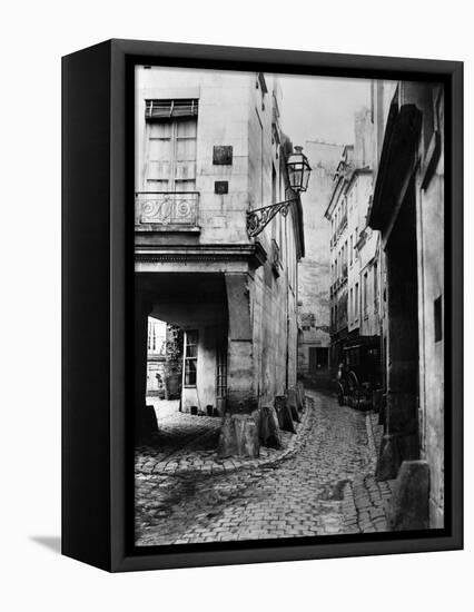 Rue Chanoinesse, from Rue Des Chantres, Paris, 1858-78-Charles Marville-Framed Premier Image Canvas