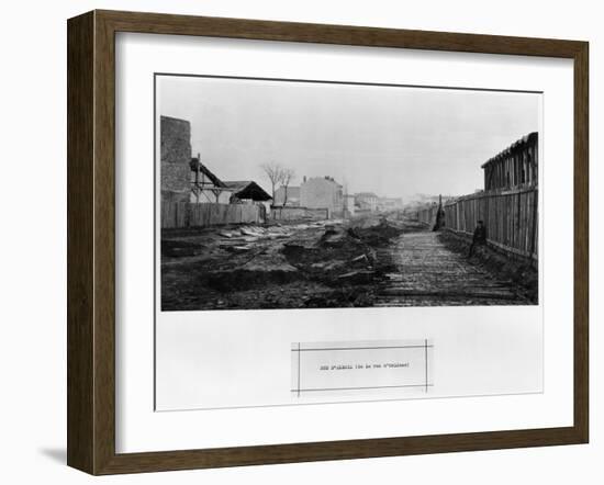 Rue D'Alesia, from Rue D'Orleans, Paris, 1858-78-Charles Marville-Framed Giclee Print