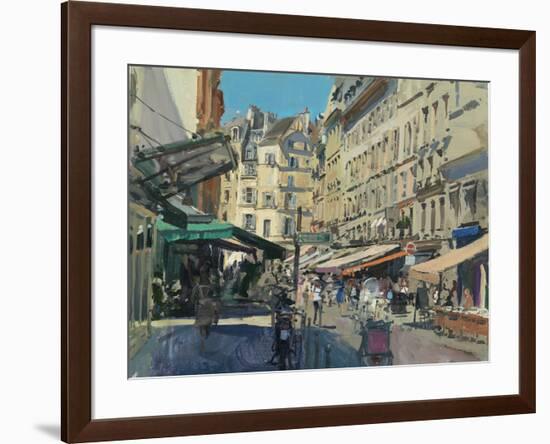 Rue de Buci, Lunchtime, 2014-Peter Brown-Framed Giclee Print