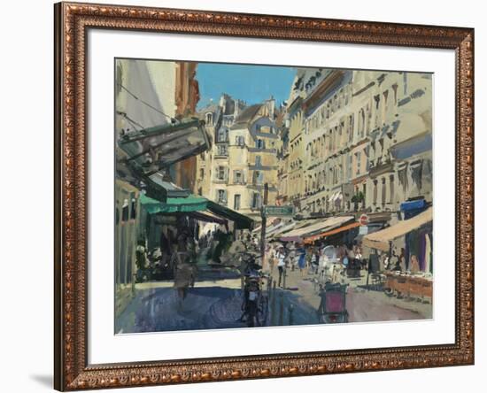 Rue de Buci, Lunchtime, 2014-Peter Brown-Framed Giclee Print