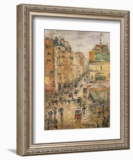 Rue De Clignancourt, Paris, C.1924-Gustave Loiseau-Framed Giclee Print