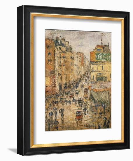 Rue De Clignancourt, Paris, C.1924-Gustave Loiseau-Framed Giclee Print