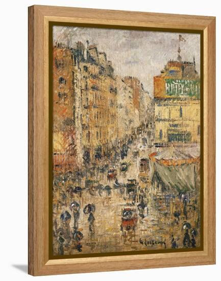 Rue De Clignancourt, Paris, C.1924-Gustave Loiseau-Framed Premier Image Canvas