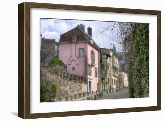 Rue de L’Abreuvoir I-Cora Niele-Framed Giclee Print