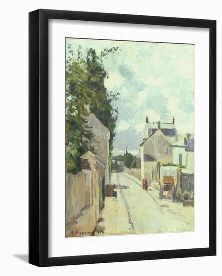 Rue de l'Ermitage, Pontoise, 1874-Camille Pissarro-Framed Giclee Print