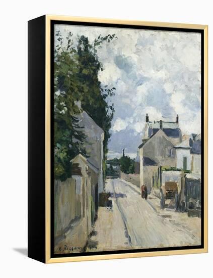 Rue De L'Hermitage Pontoise, 1874-Eugène Boudin-Framed Premier Image Canvas