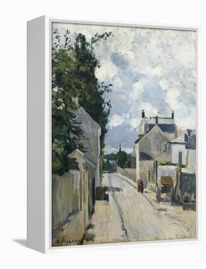 Rue De L'Hermitage Pontoise, 1874-Eugène Boudin-Framed Premier Image Canvas