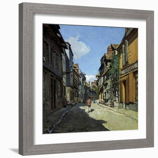 Rue De La Bavole-Claude Monet-Framed Giclee Print