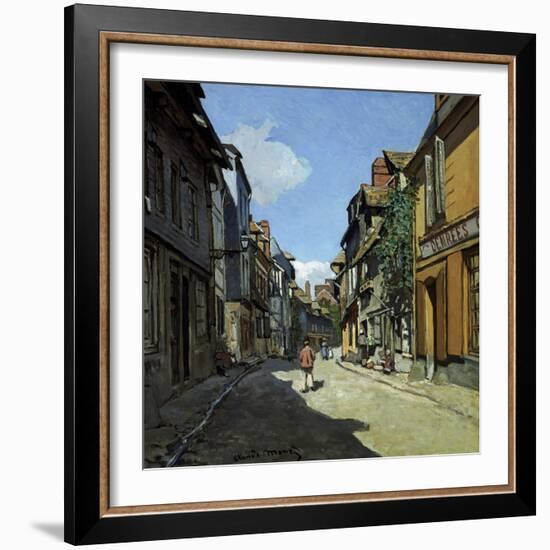 Rue De La Bavole-Claude Monet-Framed Giclee Print