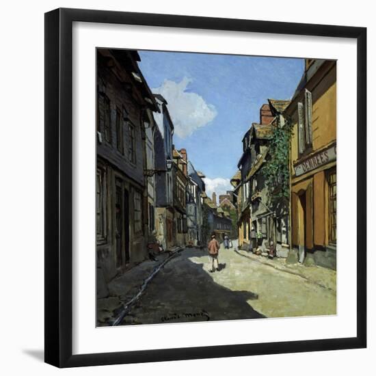 Rue De La Bavole-Claude Monet-Framed Giclee Print