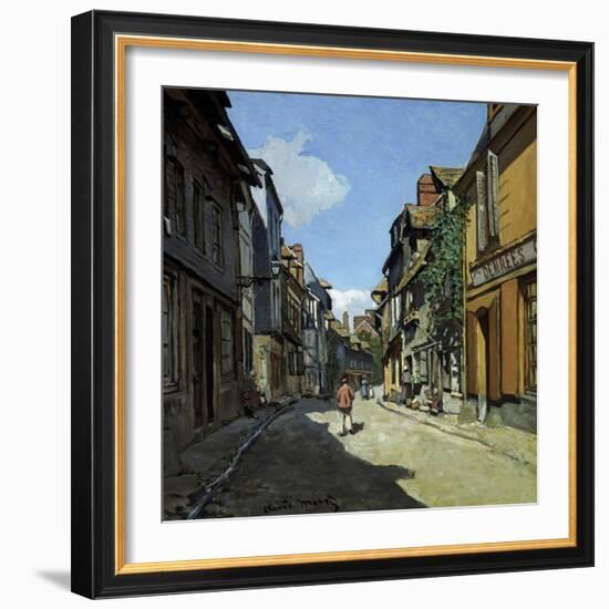 Rue De La Bavole-Claude Monet-Framed Giclee Print