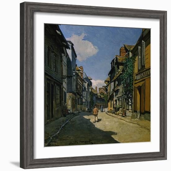 Rue de la Bavolle, Honfleur-Claude Monet-Framed Giclee Print