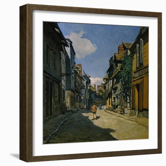 Rue de la Bavolle, Honfleur-Claude Monet-Framed Giclee Print