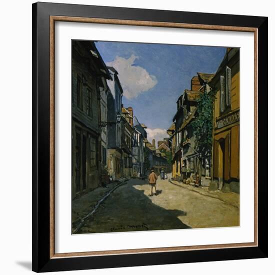 Rue de la Bavolle, Honfleur-Claude Monet-Framed Giclee Print