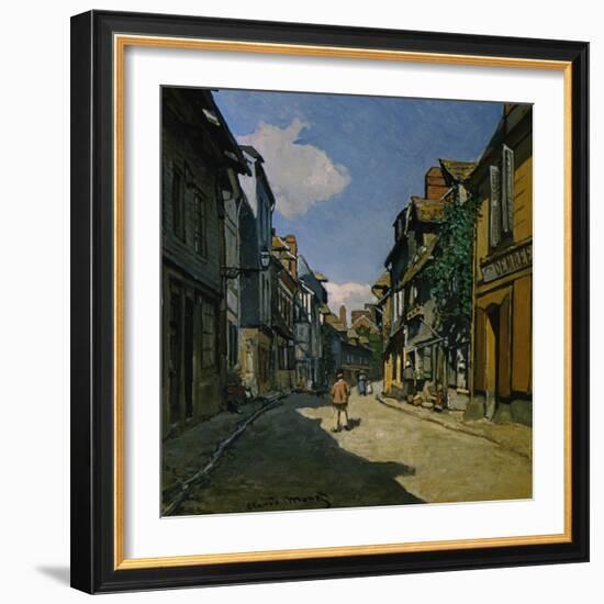 Rue de la Bavolle, Honfleur-Claude Monet-Framed Giclee Print