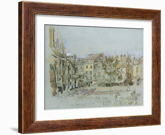 Rue De La Boucherie, Dieppe-Walter Richard Sickert-Framed Giclee Print