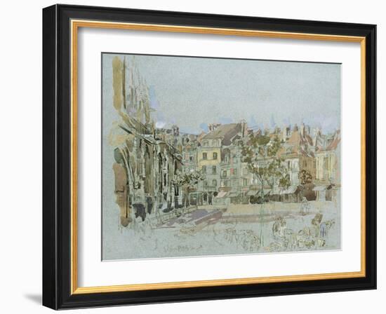 Rue De La Boucherie, Dieppe-Walter Richard Sickert-Framed Giclee Print