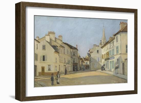 Rue de la Chaussée à Argenteuil, dit Place à Argenteuil-Alfred Sisley-Framed Giclee Print