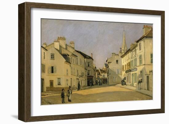 Rue De La Chaussee at Argenteuil, 1872-Alfred Sisley-Framed Art Print