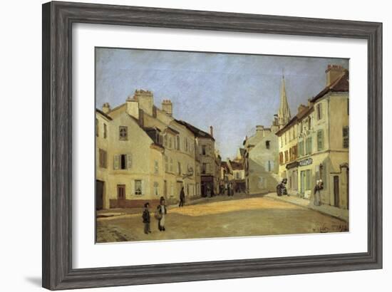 Rue de La Chaussee at Argenteuil-Alfred Sisley-Framed Giclee Print