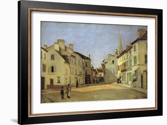 Rue de La Chaussee at Argenteuil-Alfred Sisley-Framed Giclee Print