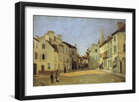 Rue de La Chaussee at Argenteuil-Alfred Sisley-Framed Giclee Print