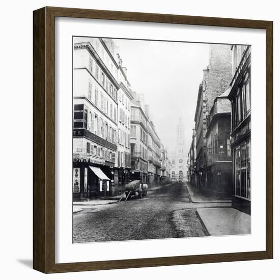 Rue De La Chaussee-D'Antin, Paris, 1858-78-Charles Marville-Framed Giclee Print