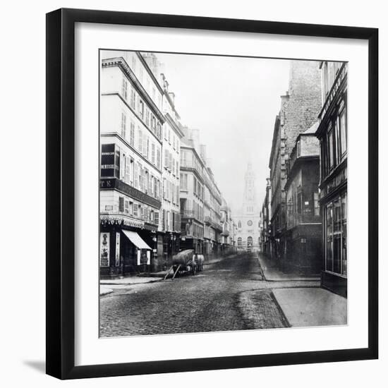 Rue De La Chaussee-D'Antin, Paris, 1858-78-Charles Marville-Framed Giclee Print