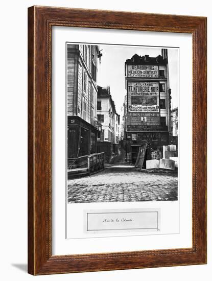 Rue De La Colombe, Paris, 1858-78-Charles Marville-Framed Giclee Print