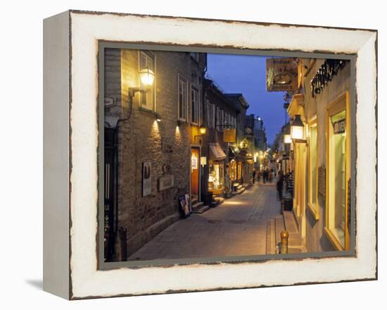 Rue de Petit, Champlain, Quebec City, Quebec, Canada-Demetrio Carrasco-Framed Premier Image Canvas