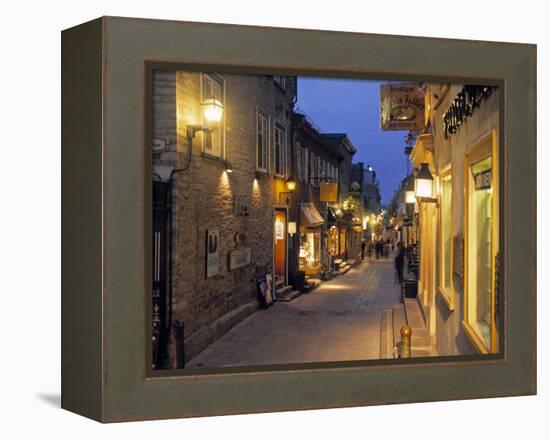 Rue de Petit, Champlain, Quebec City, Quebec, Canada-Demetrio Carrasco-Framed Premier Image Canvas