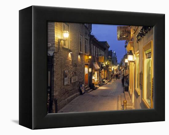 Rue de Petit, Champlain, Quebec City, Quebec, Canada-Demetrio Carrasco-Framed Premier Image Canvas