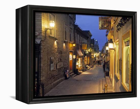 Rue de Petit, Champlain, Quebec City, Quebec, Canada-Demetrio Carrasco-Framed Premier Image Canvas