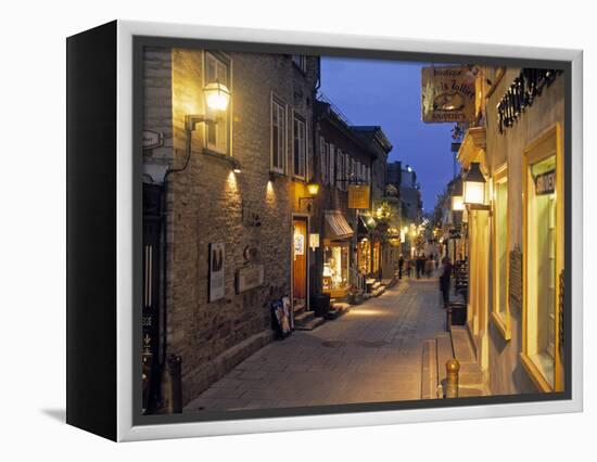 Rue de Petit, Champlain, Quebec City, Quebec, Canada-Demetrio Carrasco-Framed Premier Image Canvas