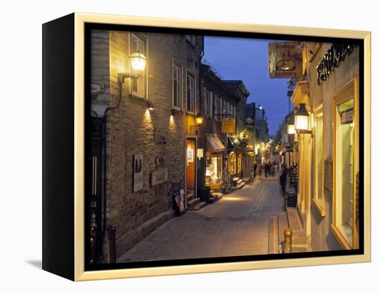 Rue de Petit, Champlain, Quebec City, Quebec, Canada-Demetrio Carrasco-Framed Premier Image Canvas