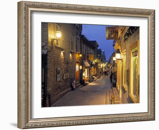 Rue de Petit, Champlain, Quebec City, Quebec, Canada-Demetrio Carrasco-Framed Photographic Print