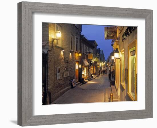 Rue de Petit, Champlain, Quebec City, Quebec, Canada-Demetrio Carrasco-Framed Photographic Print