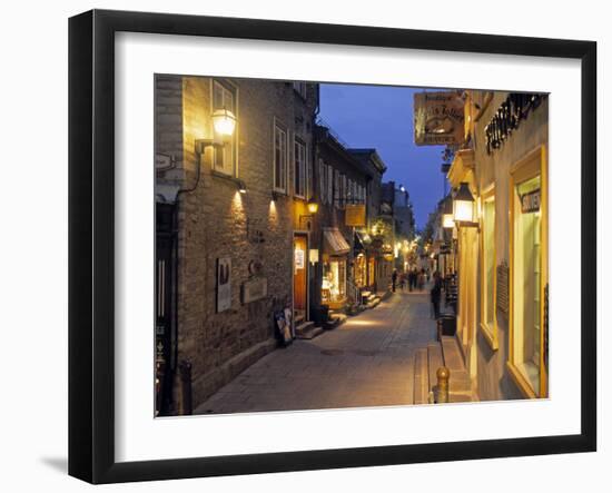 Rue de Petit, Champlain, Quebec City, Quebec, Canada-Demetrio Carrasco-Framed Photographic Print