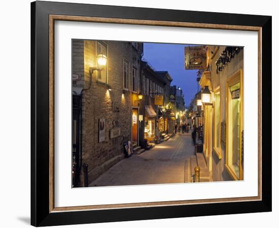 Rue de Petit, Champlain, Quebec City, Quebec, Canada-Demetrio Carrasco-Framed Photographic Print