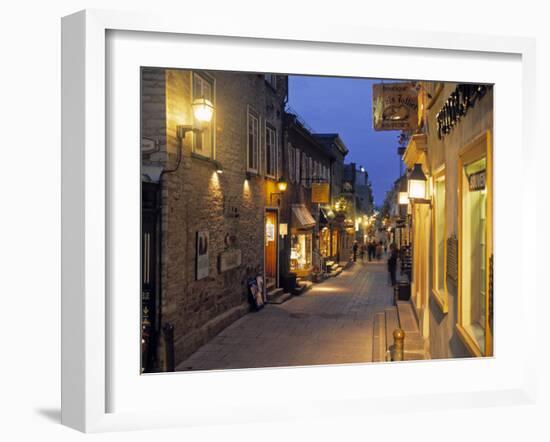 Rue de Petit, Champlain, Quebec City, Quebec, Canada-Demetrio Carrasco-Framed Photographic Print