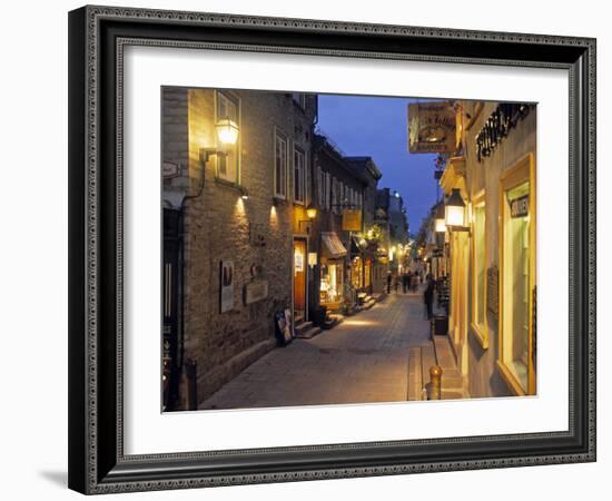 Rue de Petit, Champlain, Quebec City, Quebec, Canada-Demetrio Carrasco-Framed Photographic Print