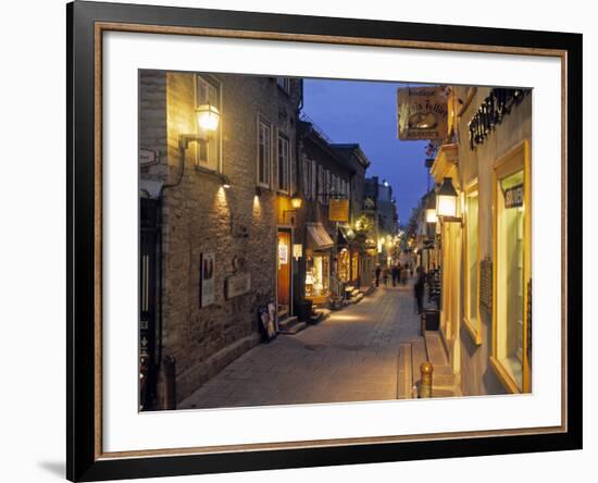 Rue de Petit, Champlain, Quebec City, Quebec, Canada-Demetrio Carrasco-Framed Photographic Print